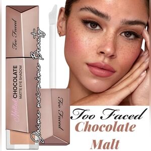 Too Faced Whipped Chocolate Malt Liquid Eyeshadow (Cool Taupe Brown)